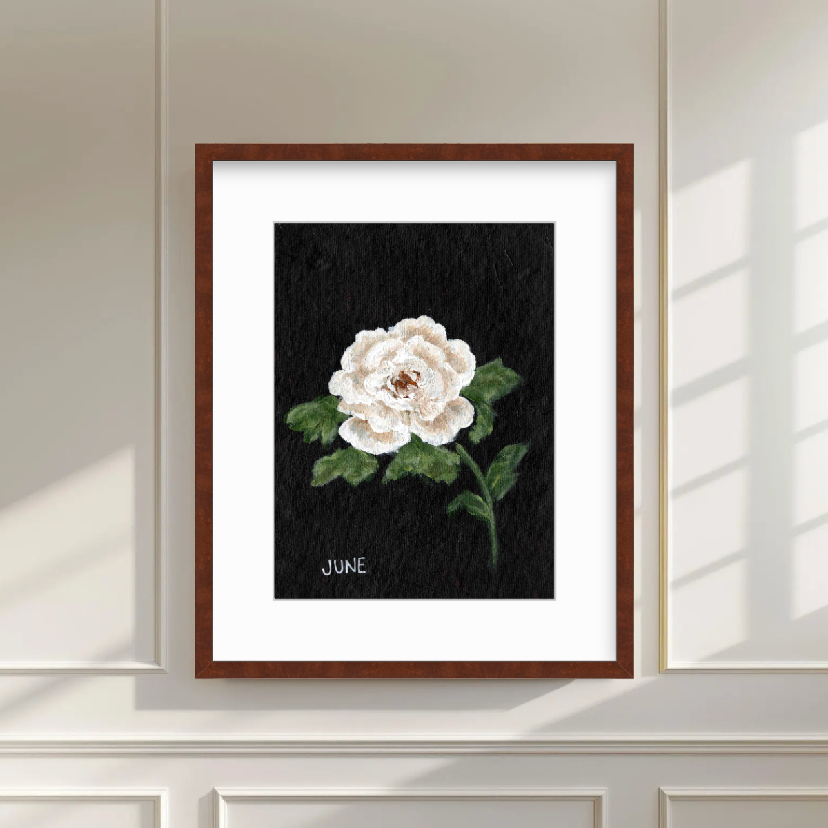 We Remember June Birth Flower Premium Fine Art Paper Print