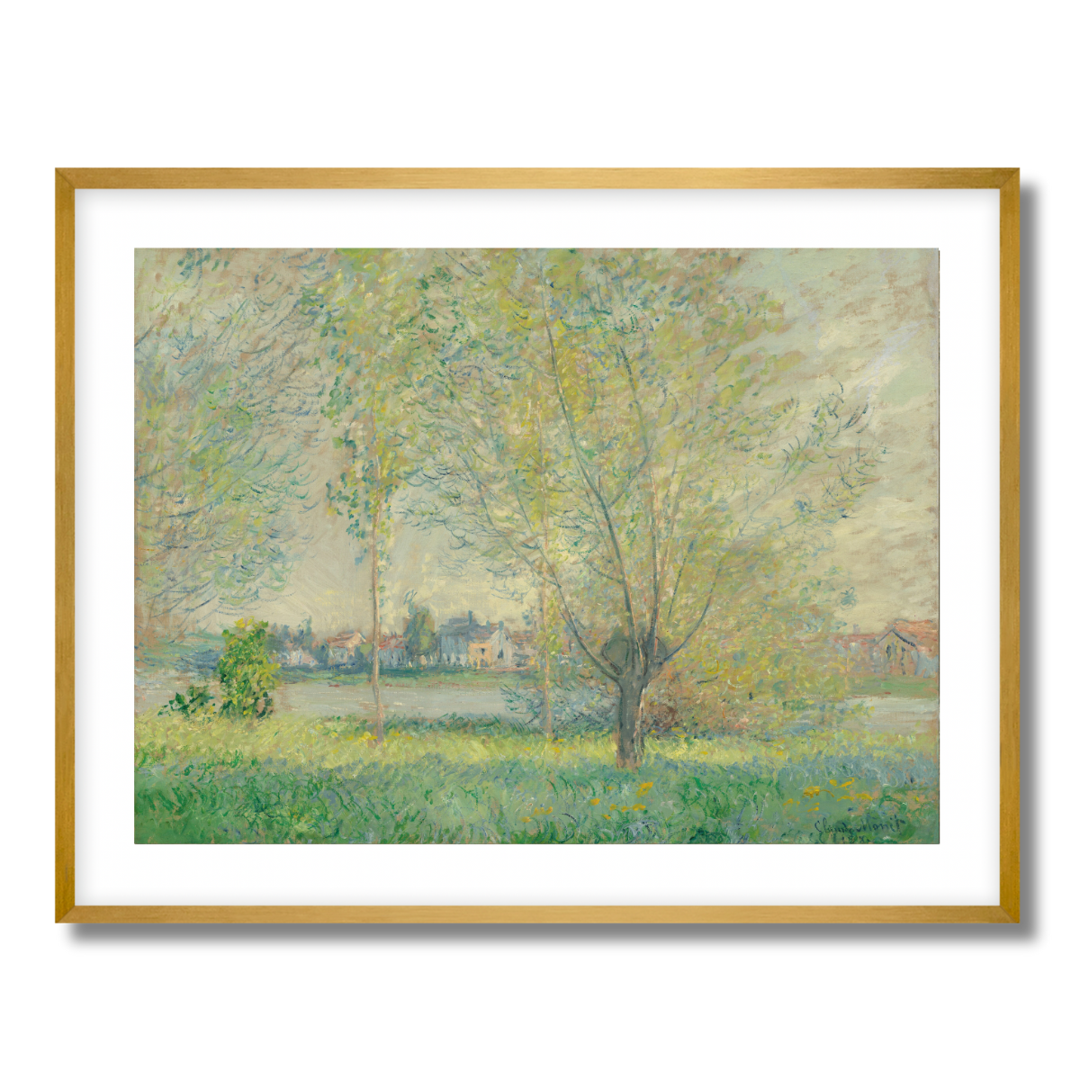 The Willows by Claude Monet 1880 Fine Art Paper Print