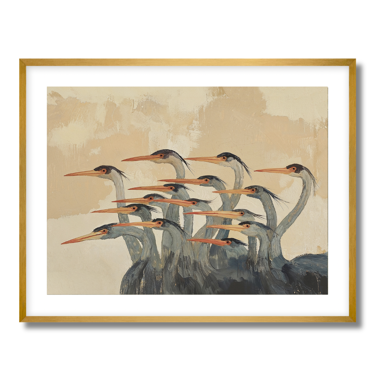 Herons Fine Art Paper Print