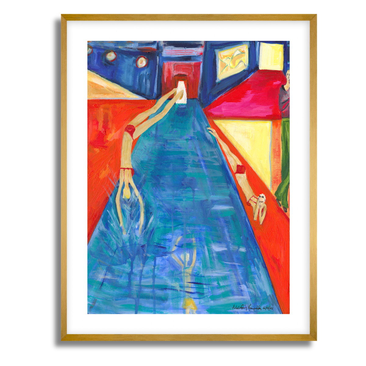 At the Pool Fine Art Paper Print