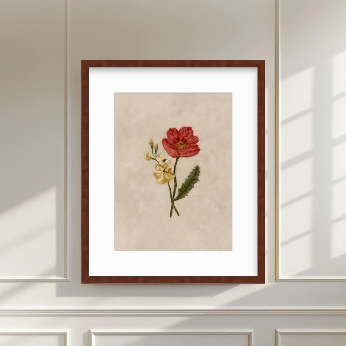 August Birth Flower Premium Fine Art Paper Print