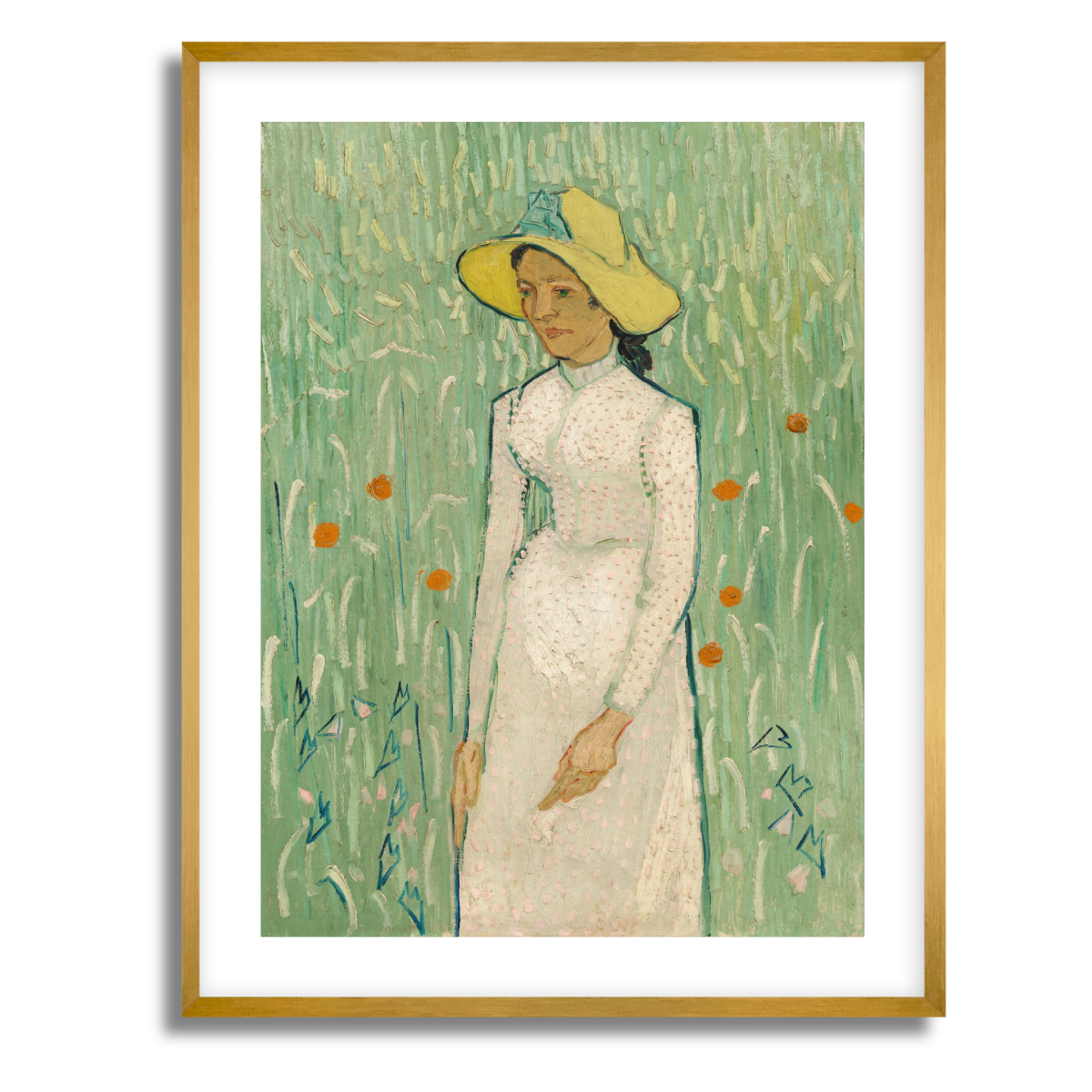Girl in White by Vincent van Gogh 1890 Fine Art Paper Print