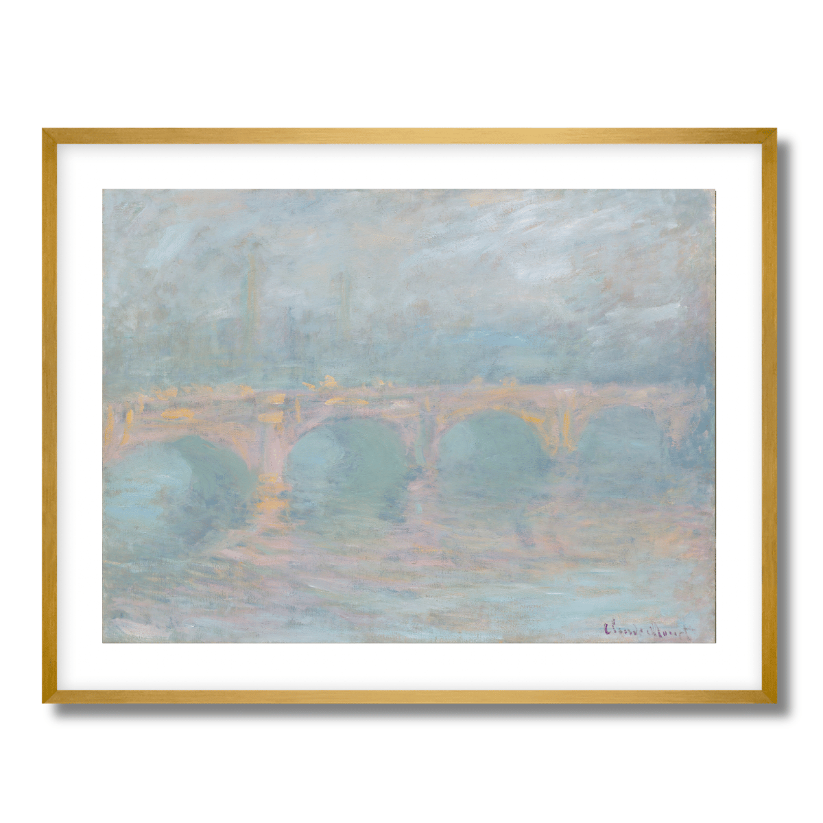 Waterloo Bridge by Claude Monet 1904 Fine Art Paper Print