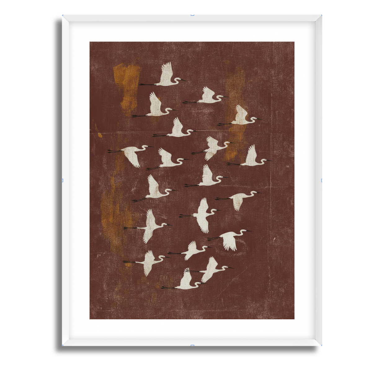 Herons Flock Fine Art Paper Print
