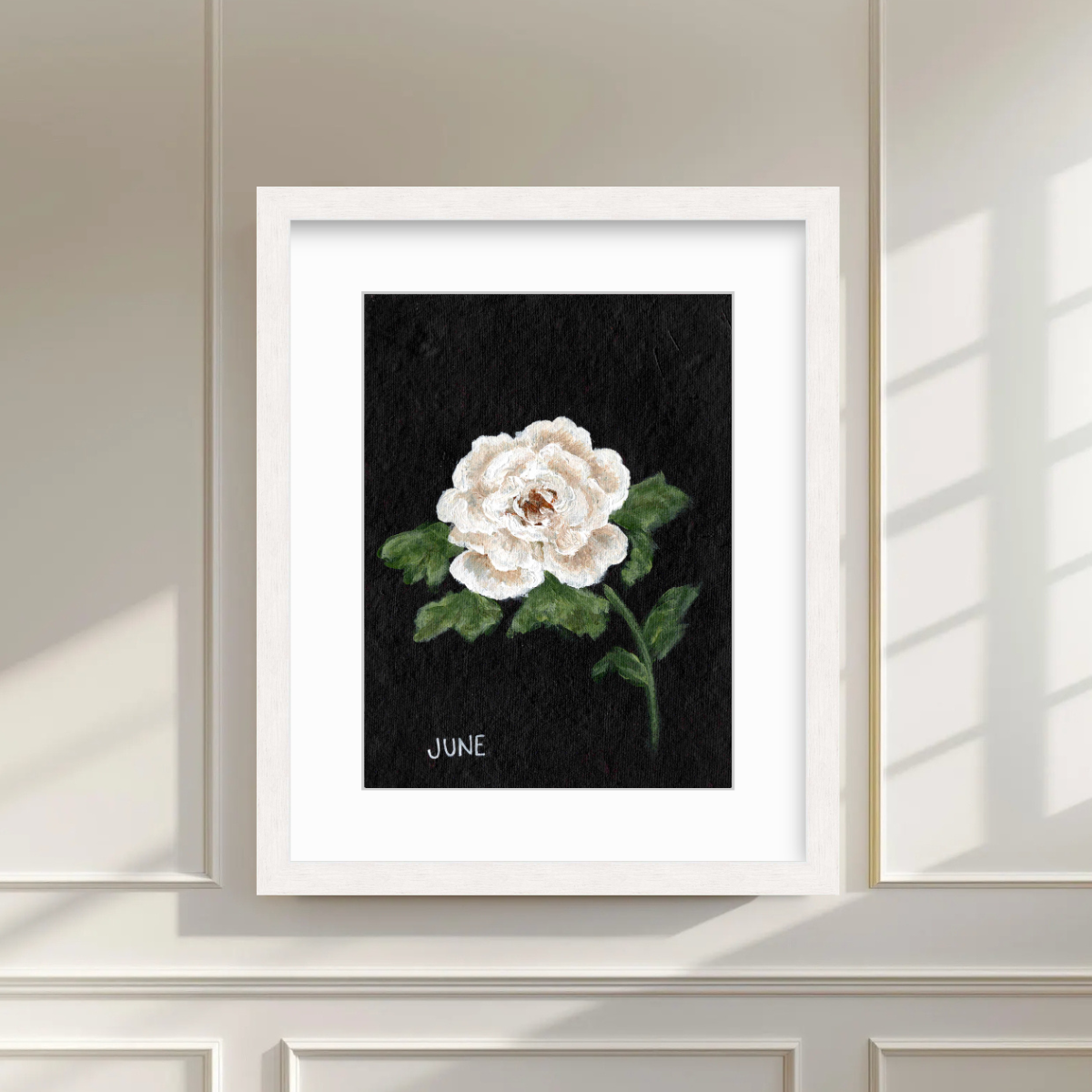 We Remember June Birth Flower Premium Fine Art Paper Print