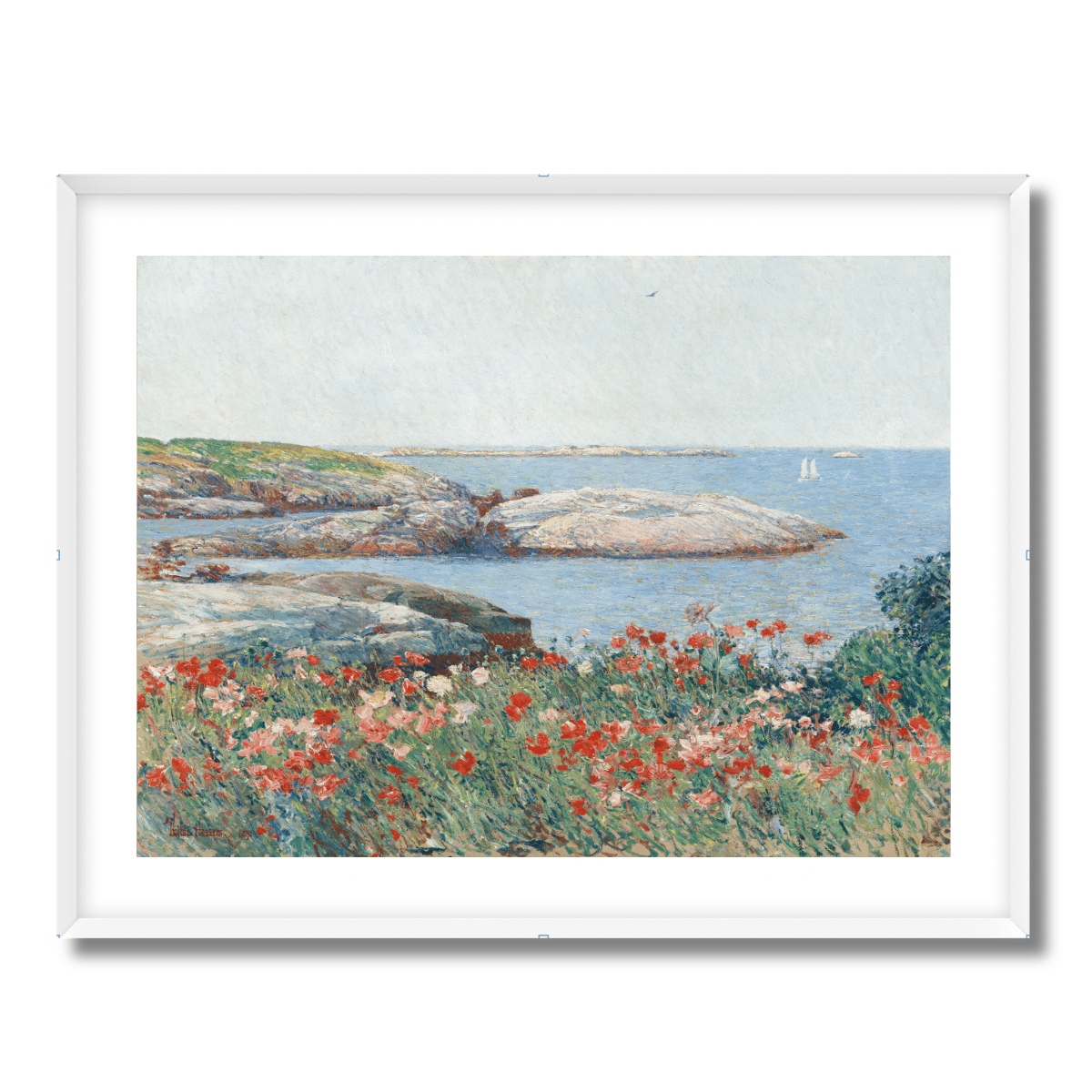 Poppies, Isles of Shoals by Childe Hassam 1891 Fine Art Paper Print