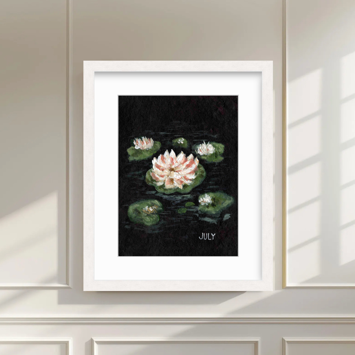 We Remember July Birth Flower Premium Fine Art Paper Print