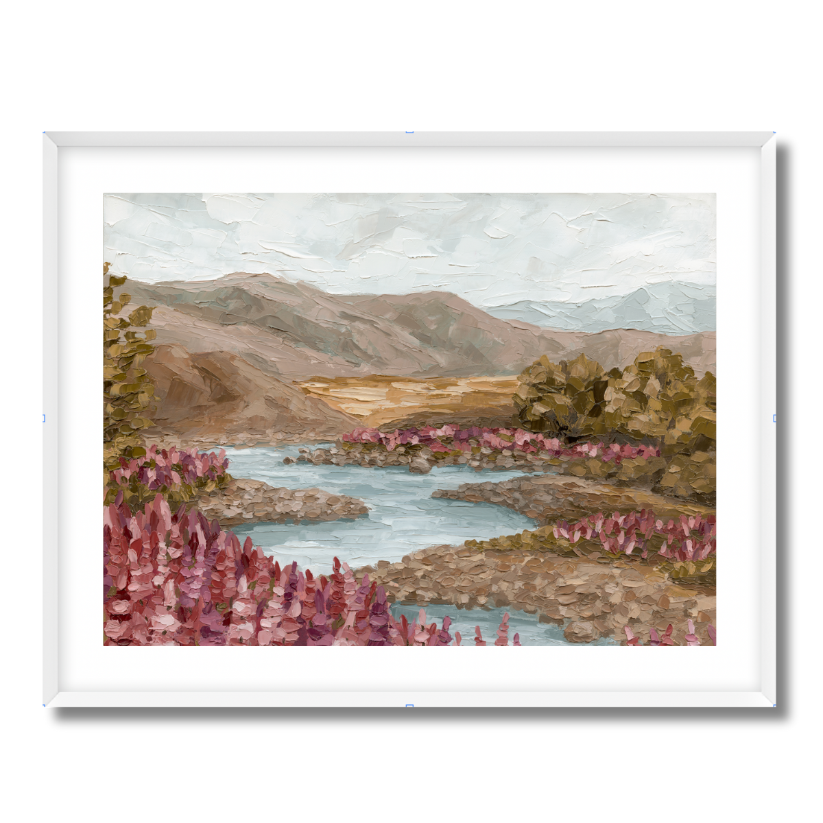 River Blooms Fine Art Paper Print