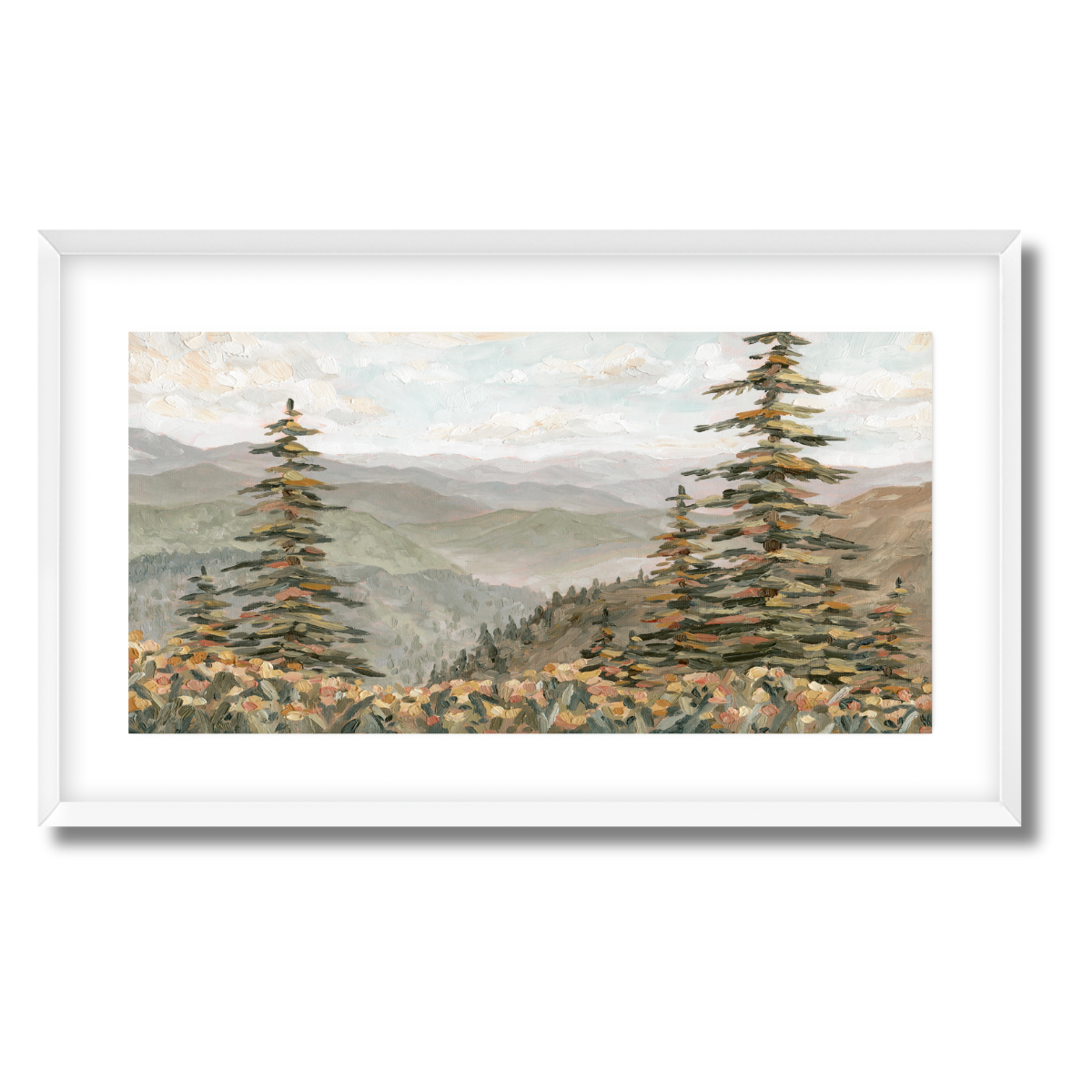 Rainbow Ridge Panorama Fine Art Paper Print