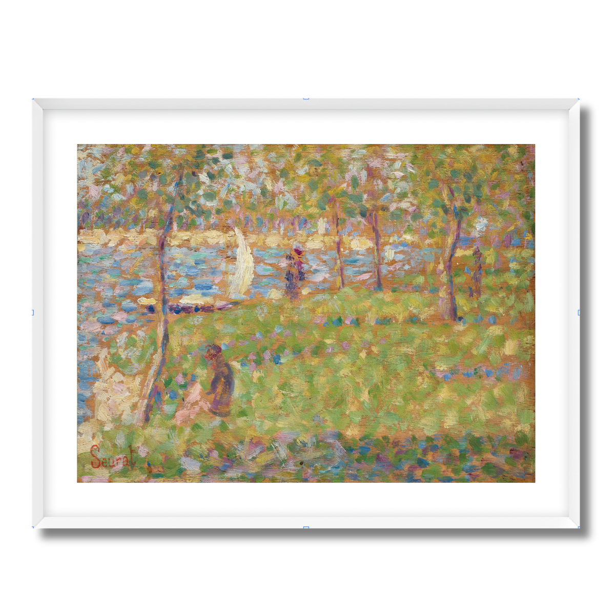 Study For La Grande Jatte by Georges Seurat 1884 Fine Art Paper Print