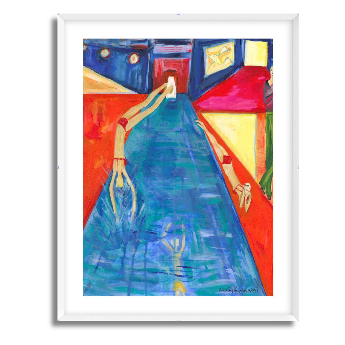 At the Pool Fine Art Paper Print