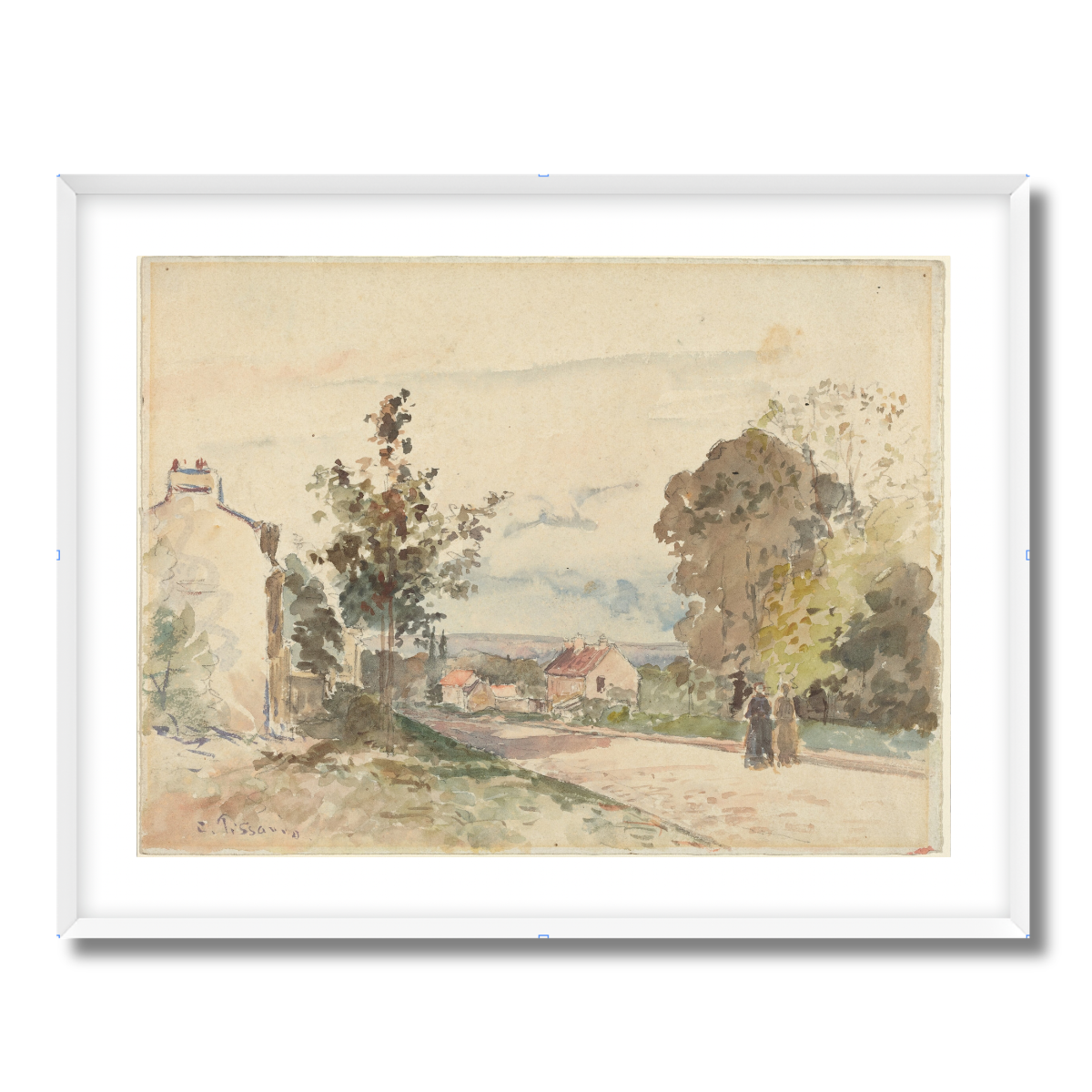 The Road From Versailles to Louveciennes by Camille Pissarro 1872 Fine Art Paper Print