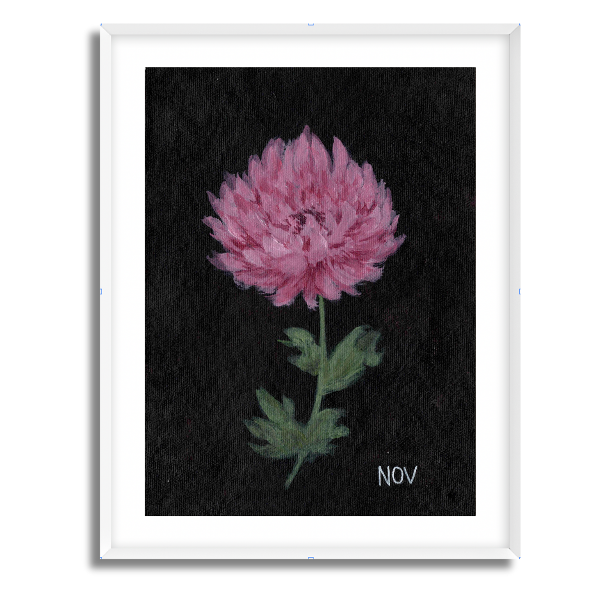 We Remember November Birth Flower Fine Art Paper Print