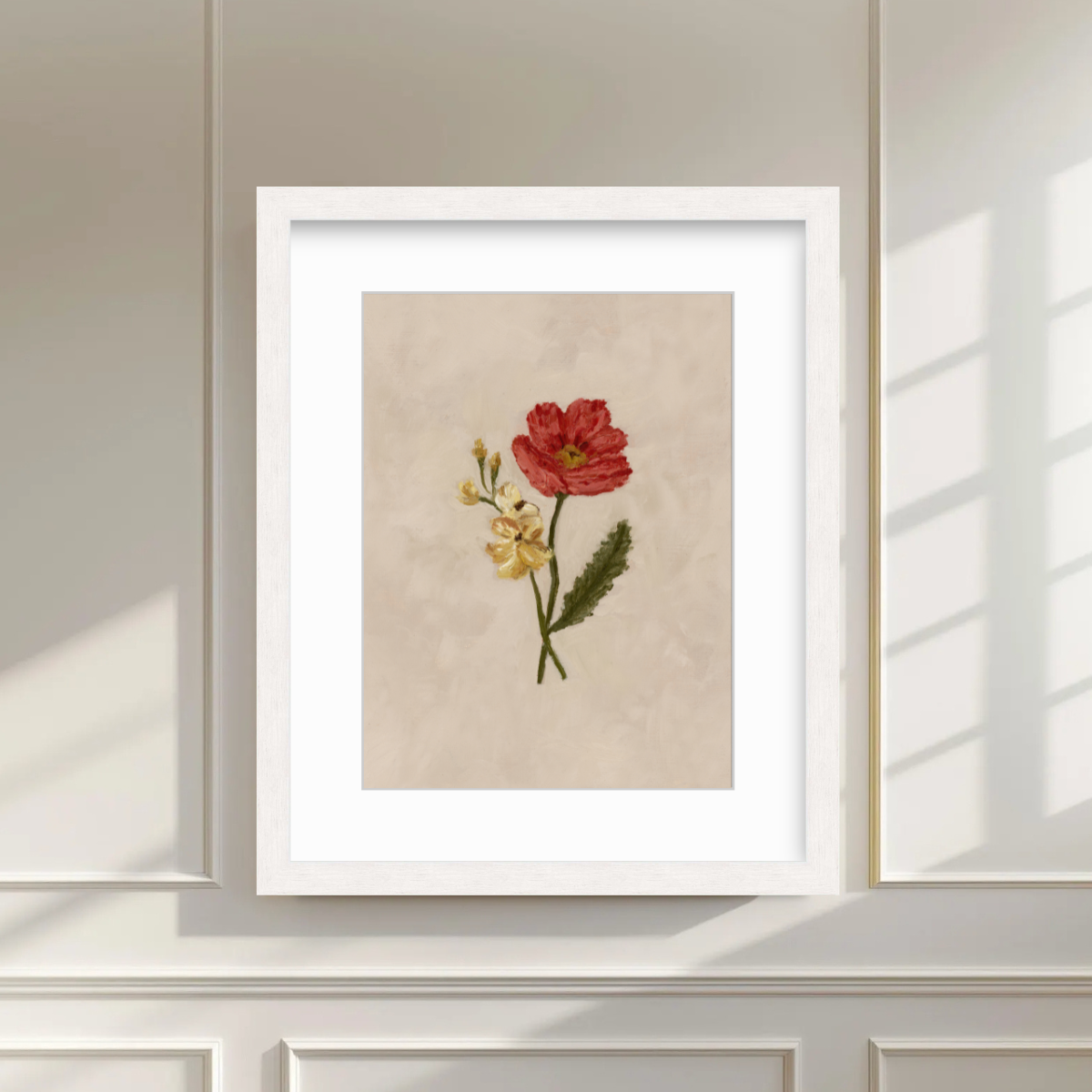 August Birth Flower Premium Fine Art Paper Print