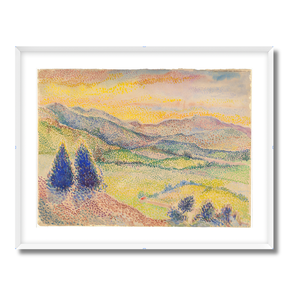 A Broad Valley at Sunset by Hippolyte Petitjean 1897 Fine Art Paper Print