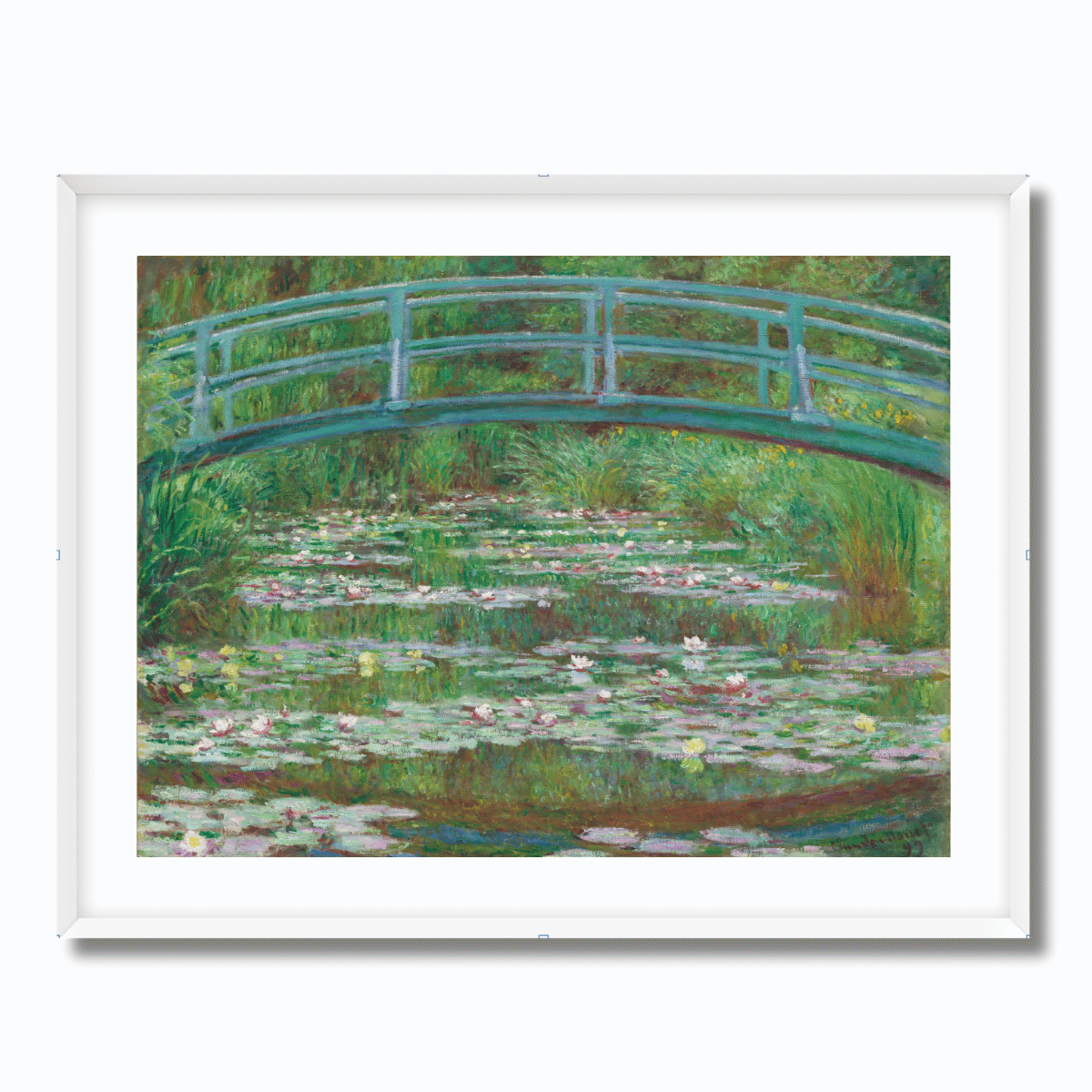 The Japanese Footbridge by Claude Monet 1899 Fine Art Paper Print