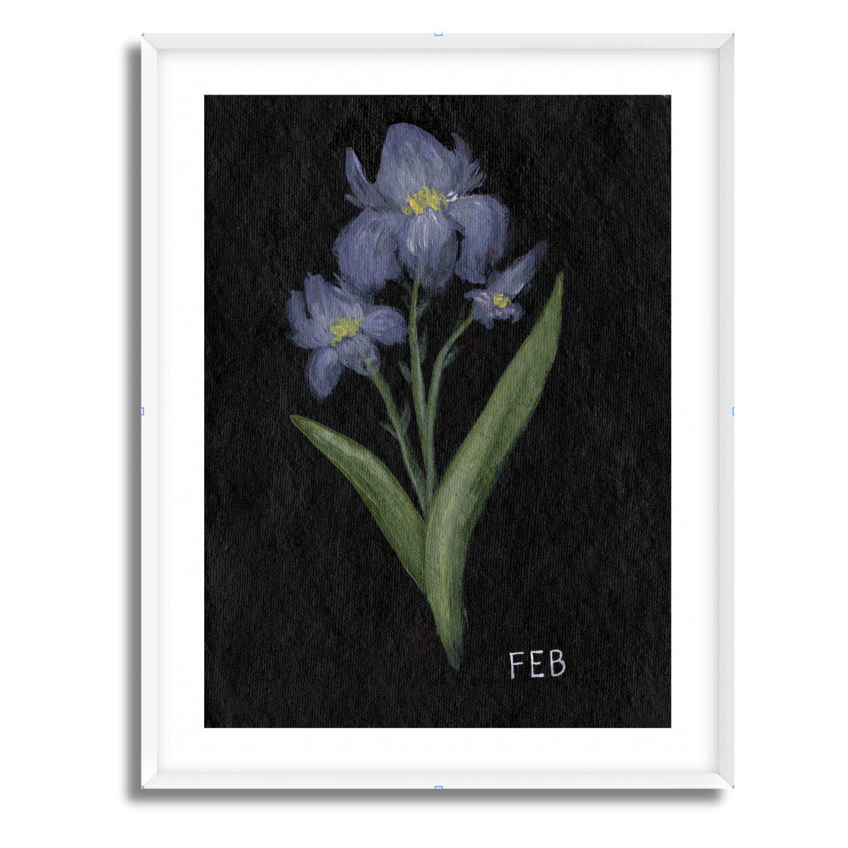 We Remember February Birth Flower Fine Art Paper Print