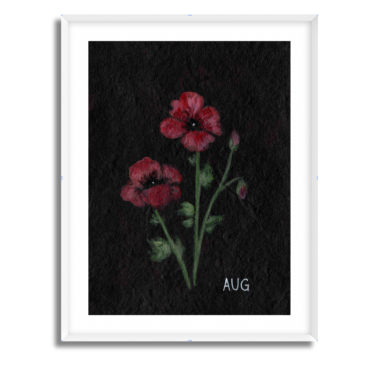 We Remember August Birth Flower Fine Art Paper Print