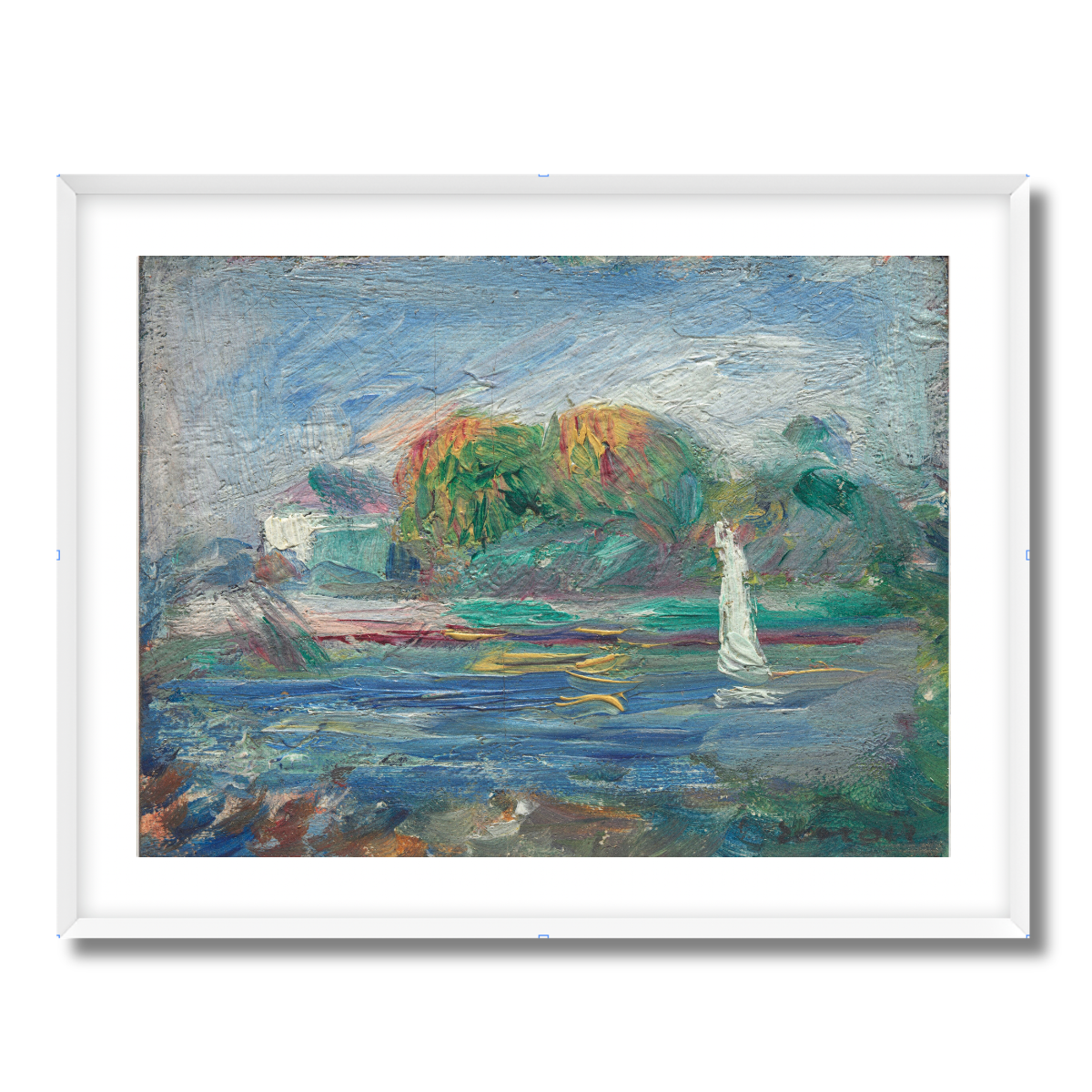 The Blue River by Auguste Renoir 1890 Fine Art Paper Print