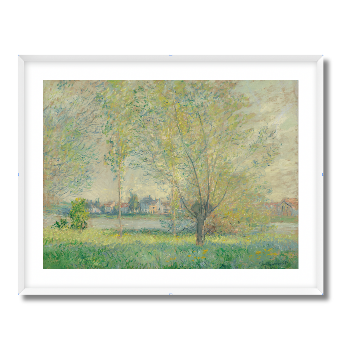 The Willows by Claude Monet 1880 Fine Art Paper Print