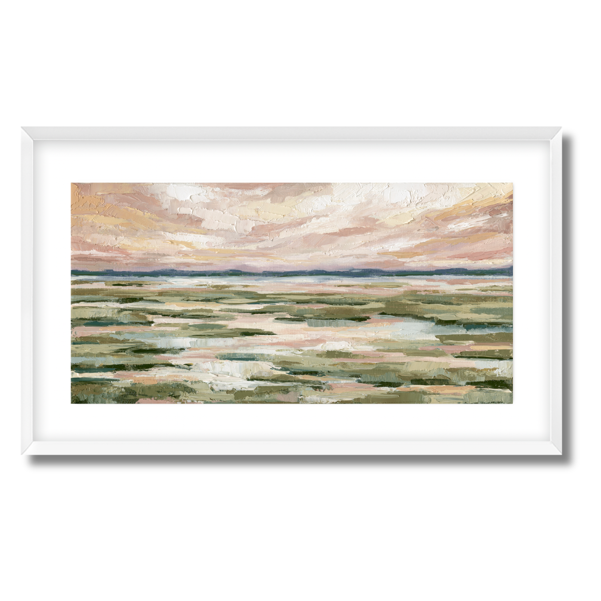 Marsh Tide Panorama Fine Art Paper Print