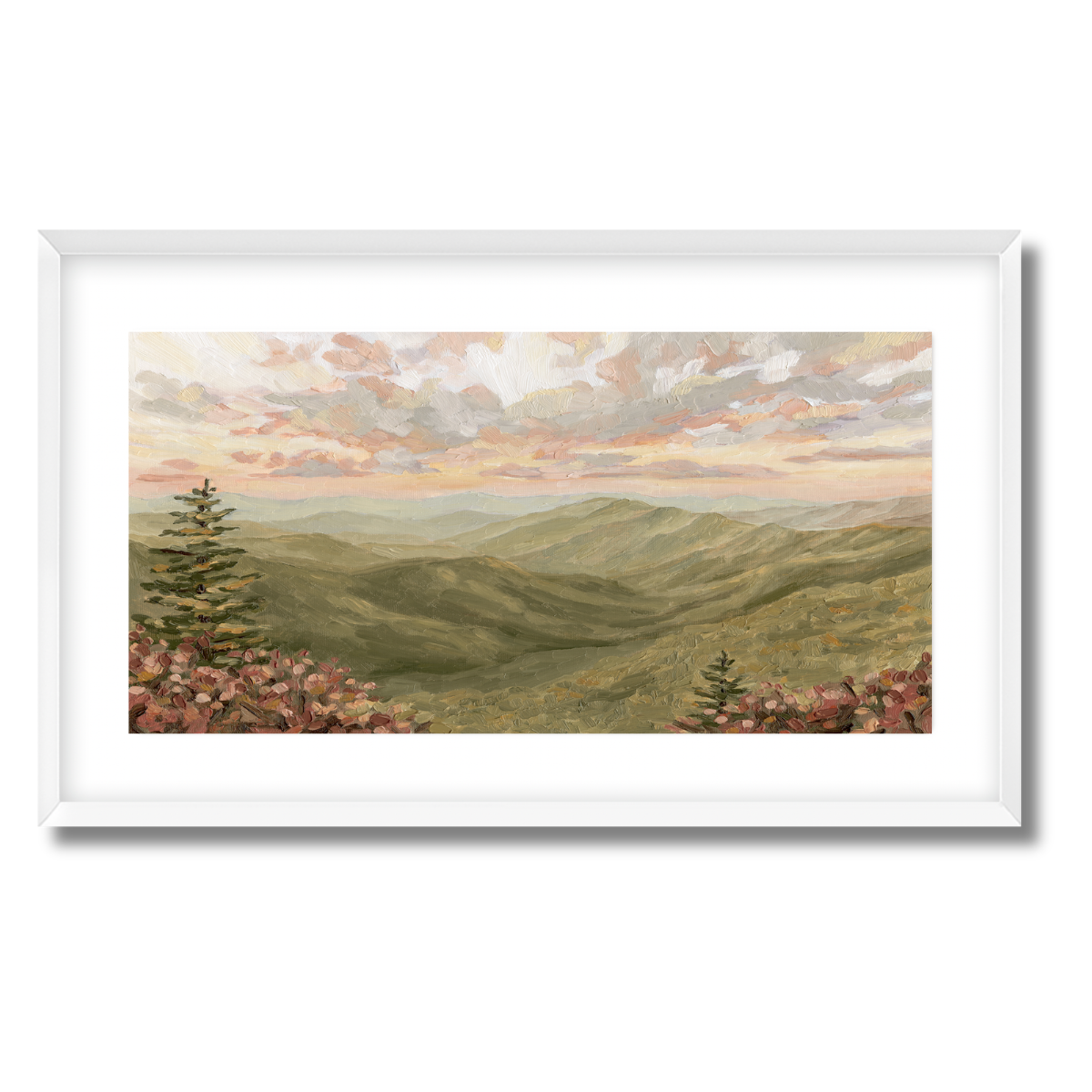 Shining Rock Panorama Fine Art Paper Print