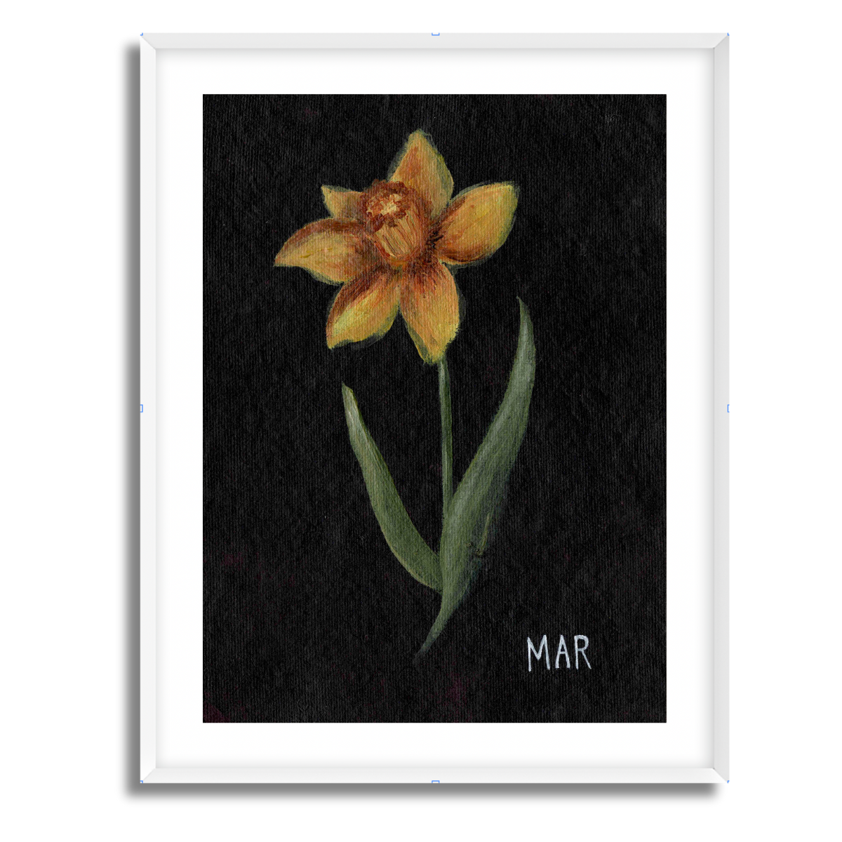 We Remember March Birth Flower Fine Art Paper Print