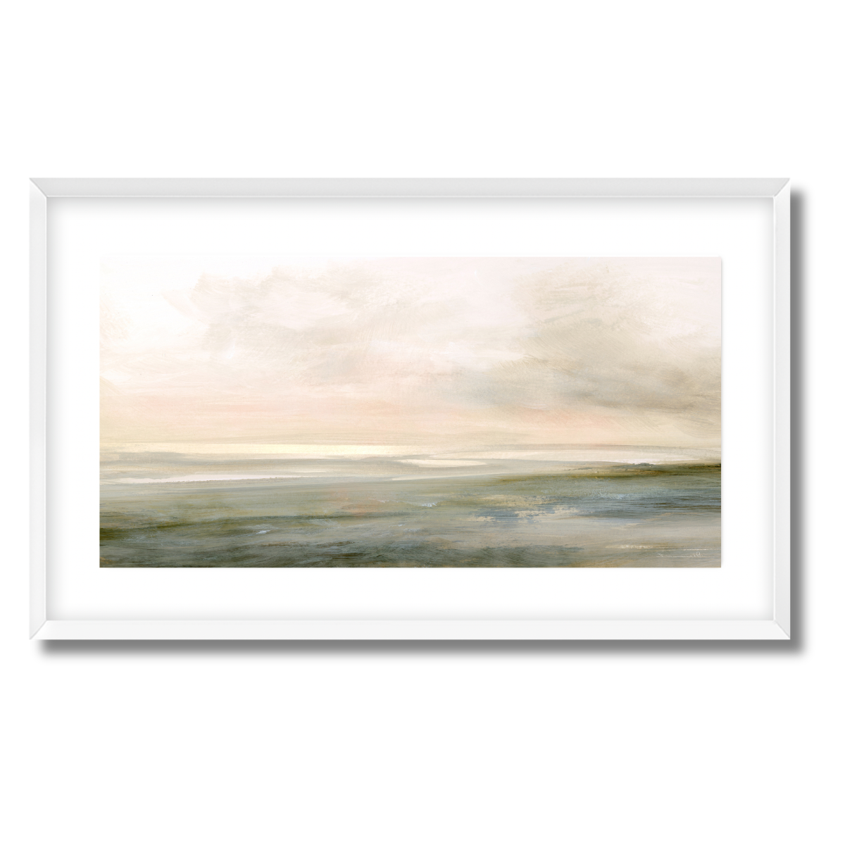 Low Tide Summer Panorama Fine Art Paper Print