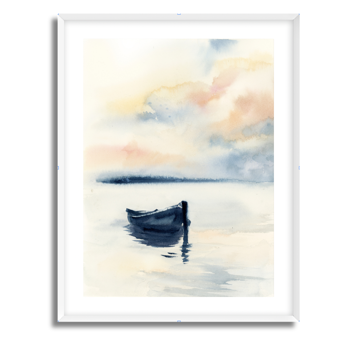 Lonely Boat Fine Art Paper Print