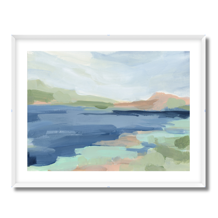 Lingering Blues Fine Art Paper Print