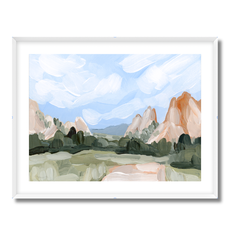 Red Rocks Fine Art Paper Print