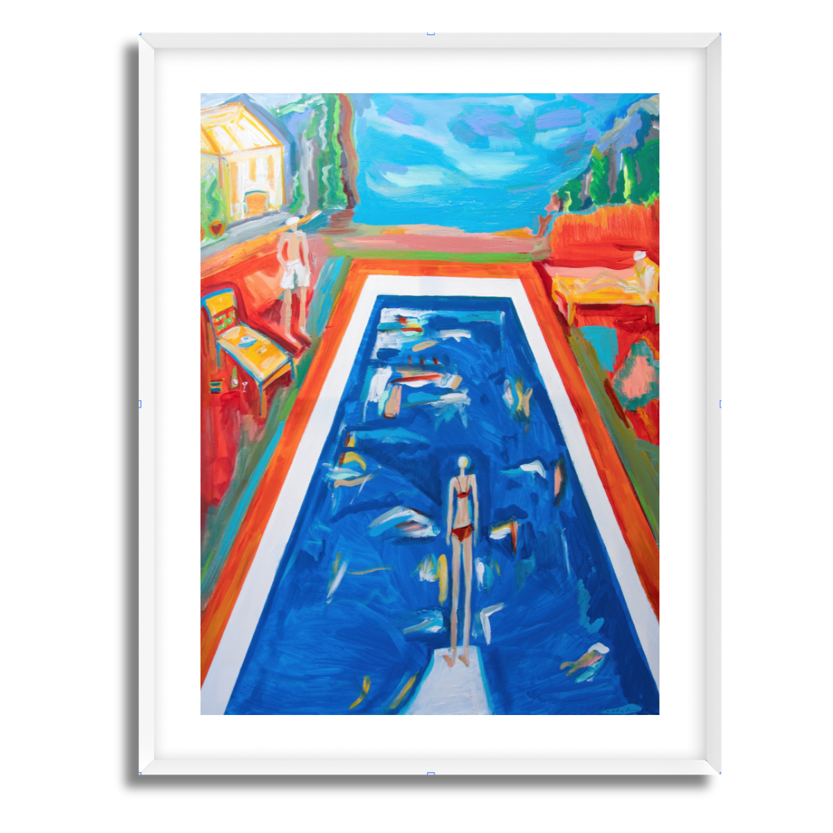 Evening Swim Fine Art Paper Print