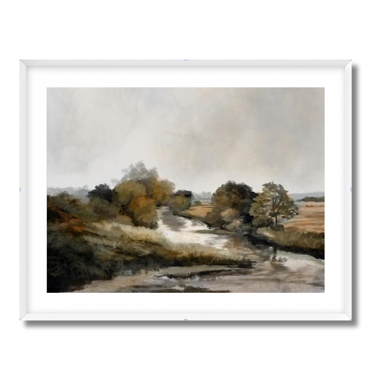 Autumn River Fine Art Paper Print
