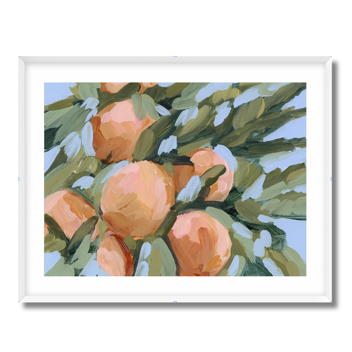 Peach Tree Fine Art Paper Print