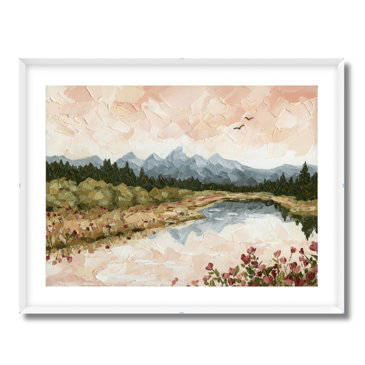 Teton Reflection Fine Art Paper Print