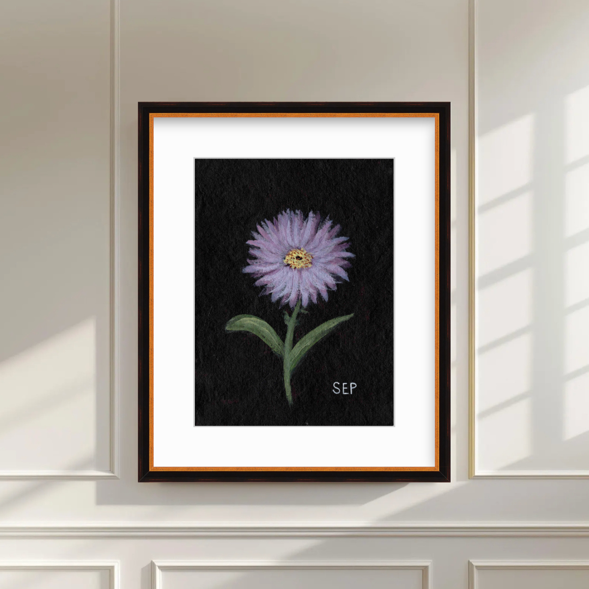 We Remember September Birth Flower Premium Fine Art Paper Print