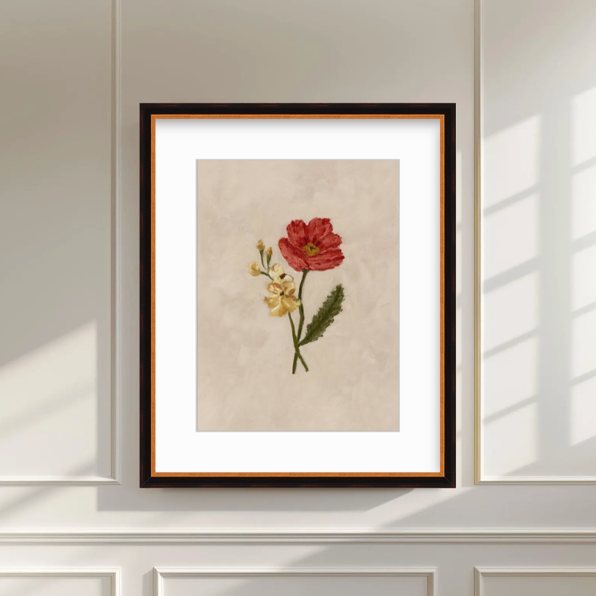 August Birth Flower Premium Fine Art Paper Print