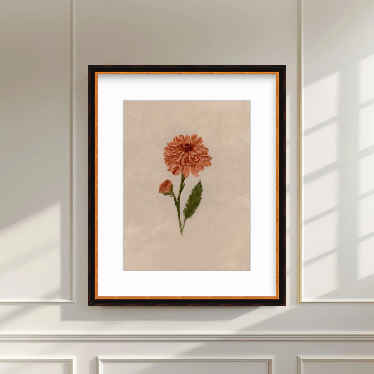 November Birth Flower Premium Fine Art Paper Print