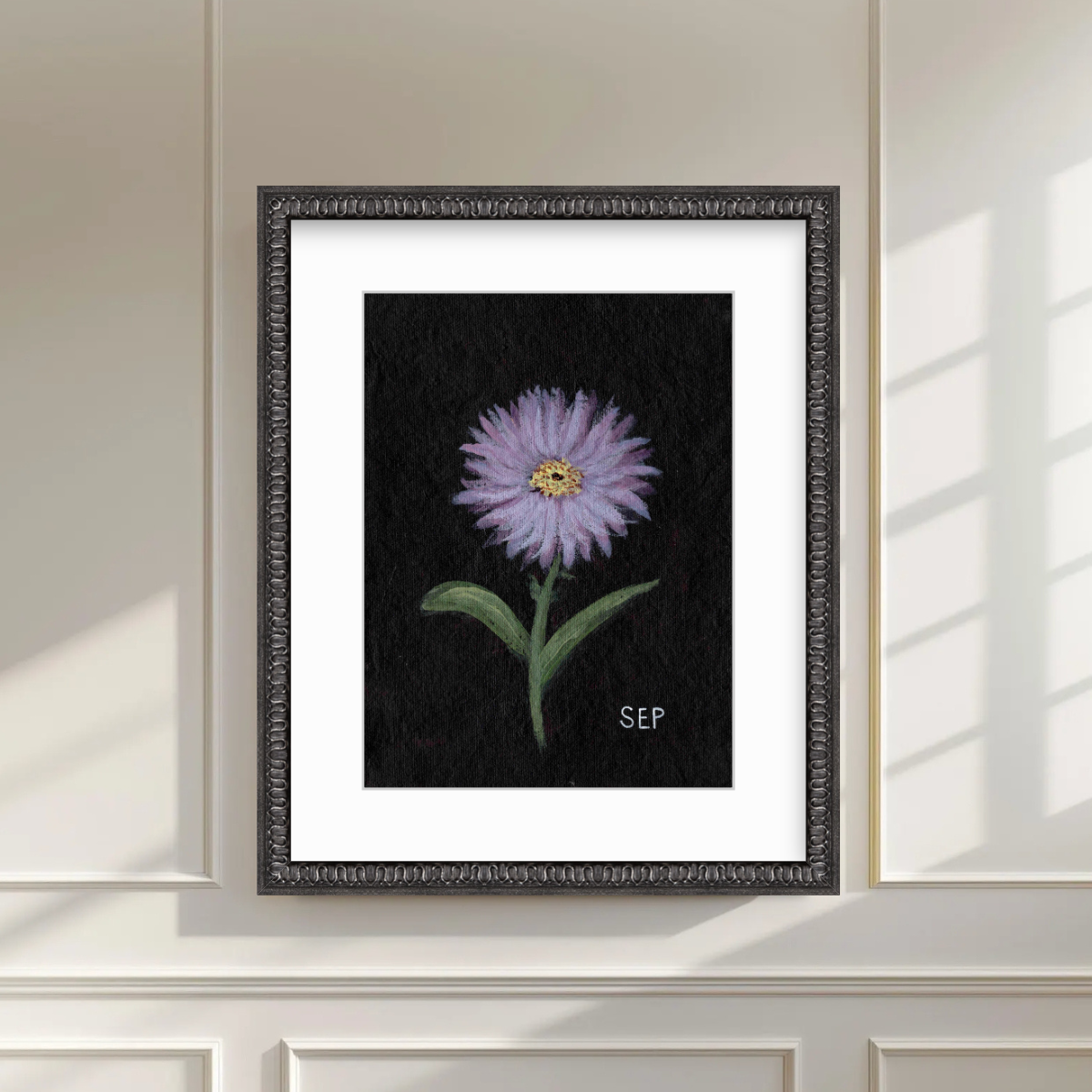 We Remember September Birth Flower Premium Fine Art Paper Print