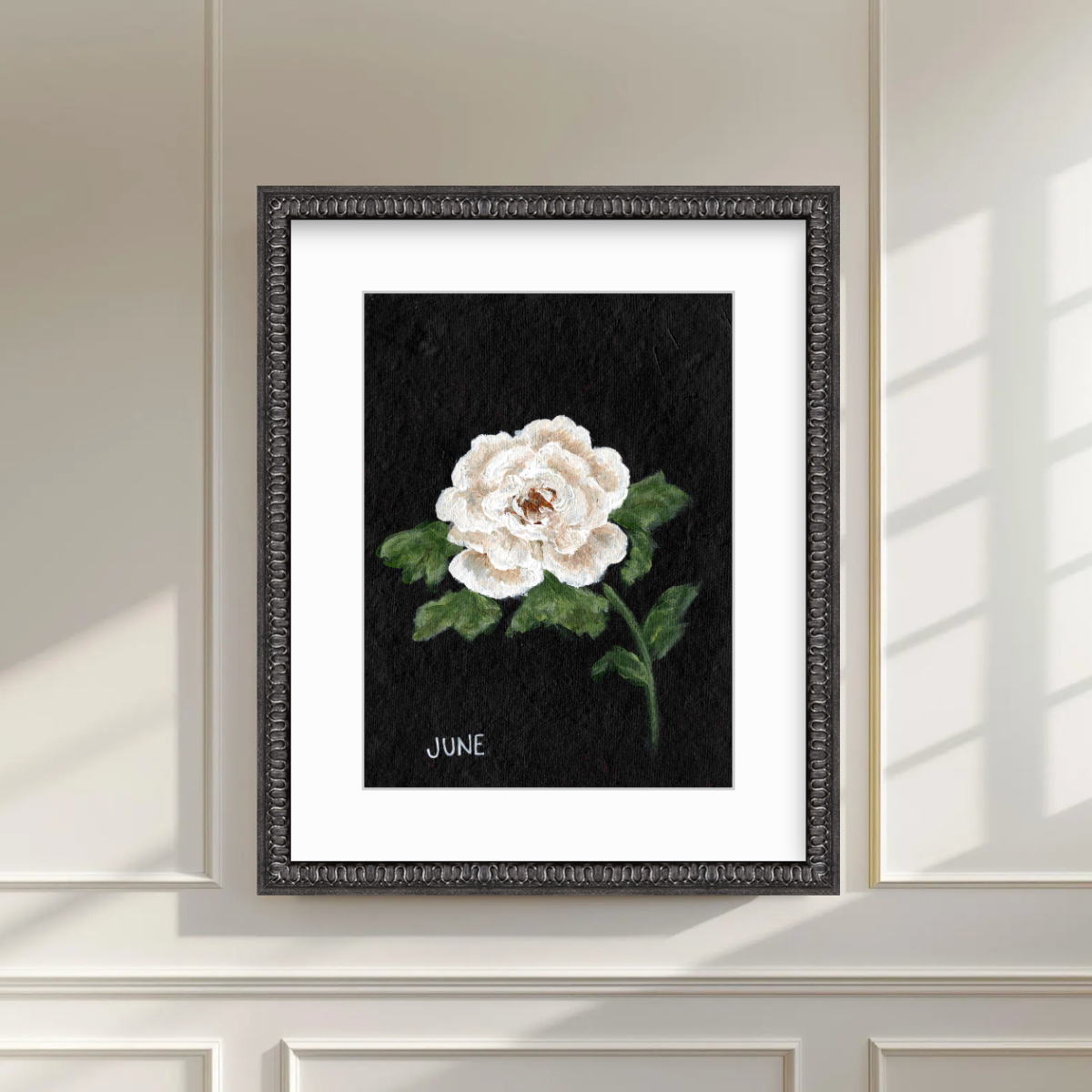 We Remember June Birth Flower Premium Fine Art Paper Print