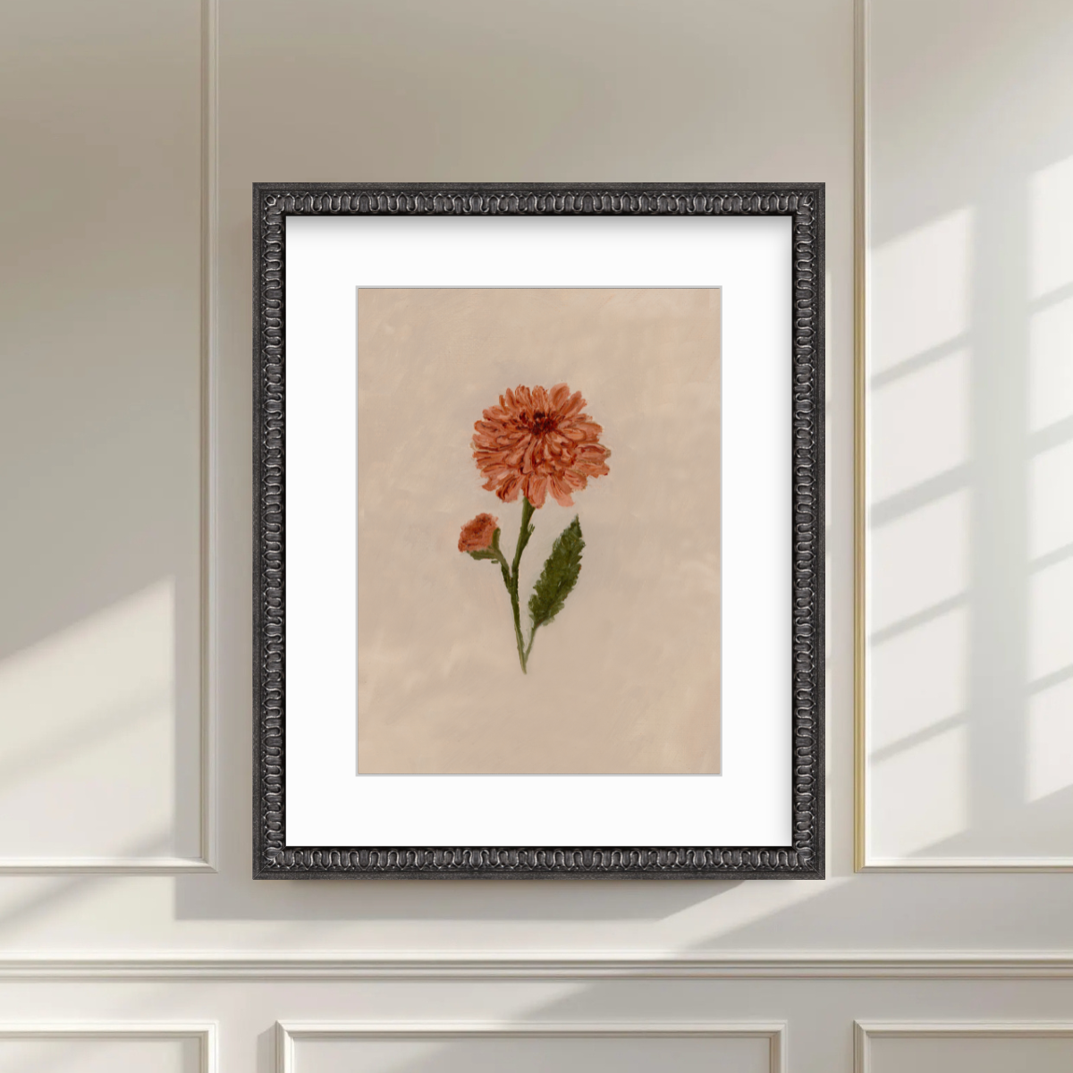 November Birth Flower Premium Fine Art Paper Print