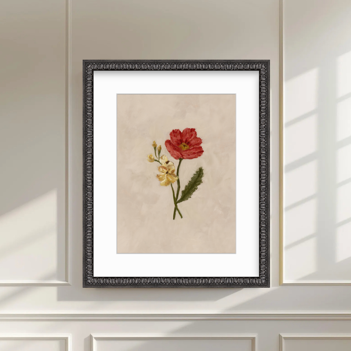 August Birth Flower Premium Fine Art Paper Print