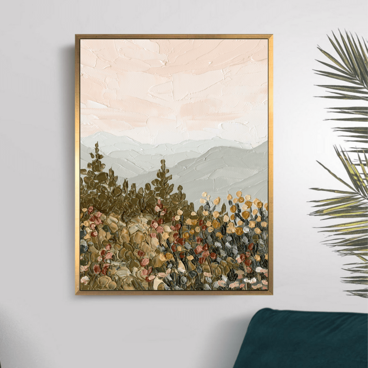 Appalachian Sunrise Portrait - Hand Embellished - Giri Designs