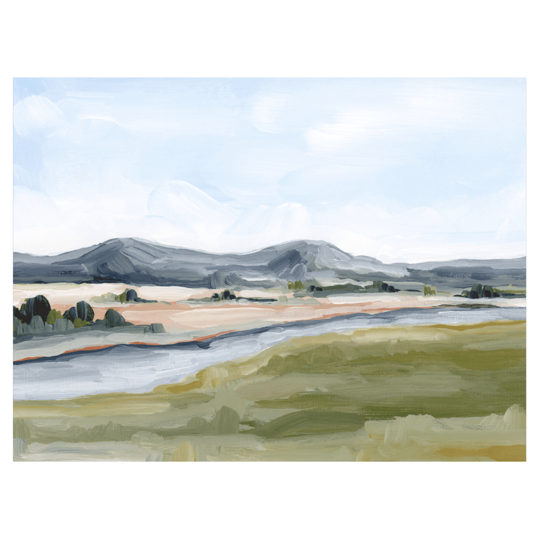 Yellowstone In May - Hand Embellished - Giri Designs