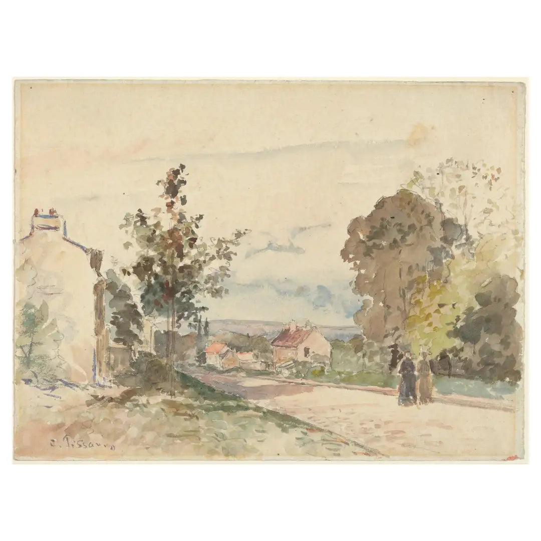 The Road From Versailles to Louveciennes by Camille Pissarro 1872