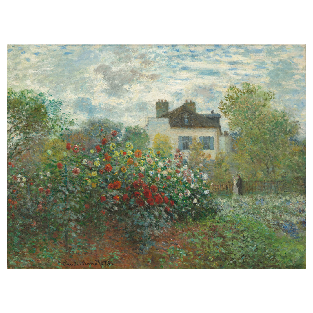The Artists Garden in Argenteuil by Claude Monet 1873