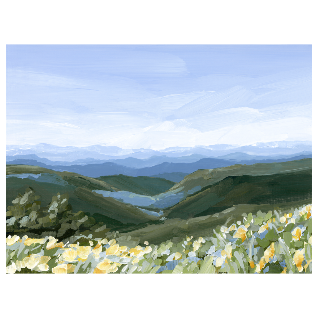 Blue Ridge in Bloom - Giri Designs