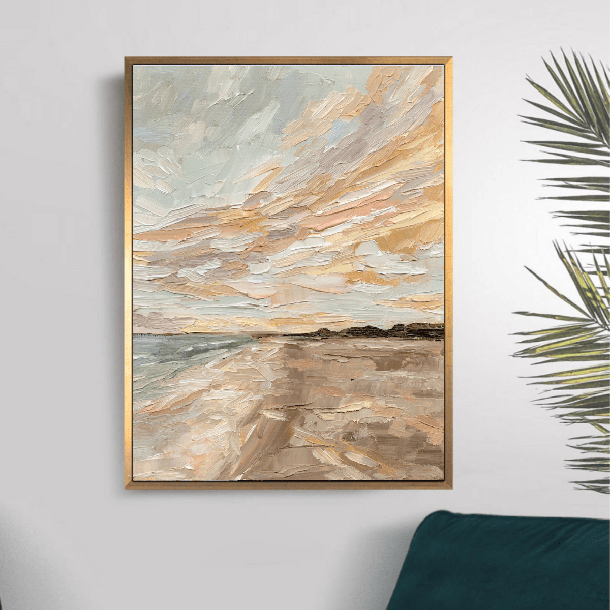 Looking for Seashells - Hand Embellished - Giri Designs