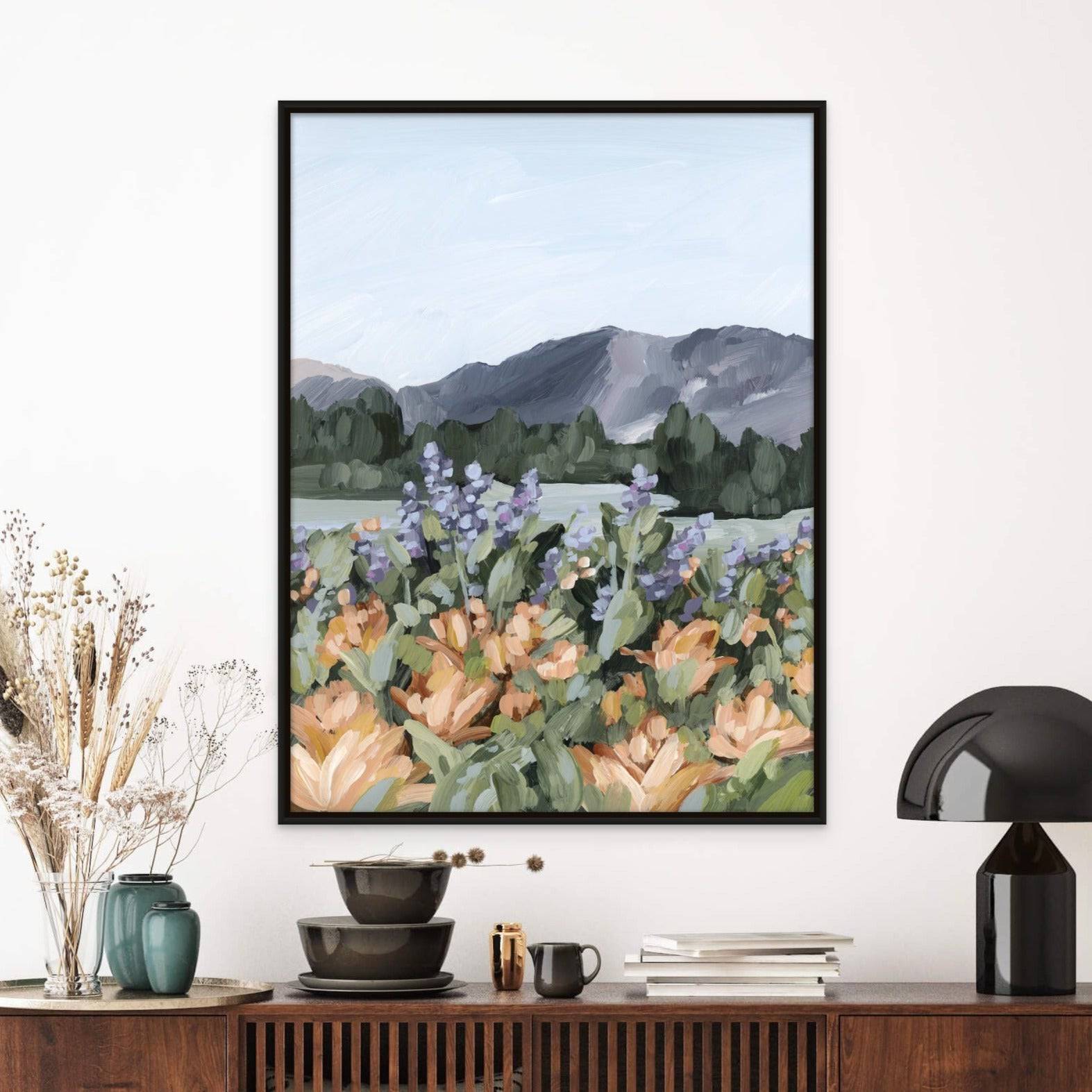 Rocky Mountain Summer - Hand Embellished - Giri Designs