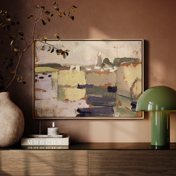 Village at the Water's Edge by Roger de La Fresnaye 1910